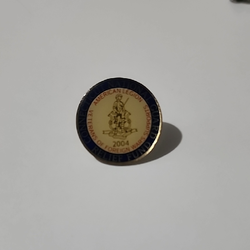 Antique Gold and Blue Brooch